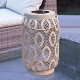 Indoor and Outdoor Metal Garden Table Lantern, 26cm