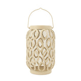 26cm Solar Metal Hanging Table Lantern, White, Warm White and Colour Changing LEDs