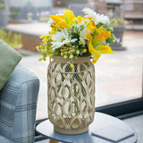 Indoor and Outdoor Metal Garden Table Lantern, 26cm