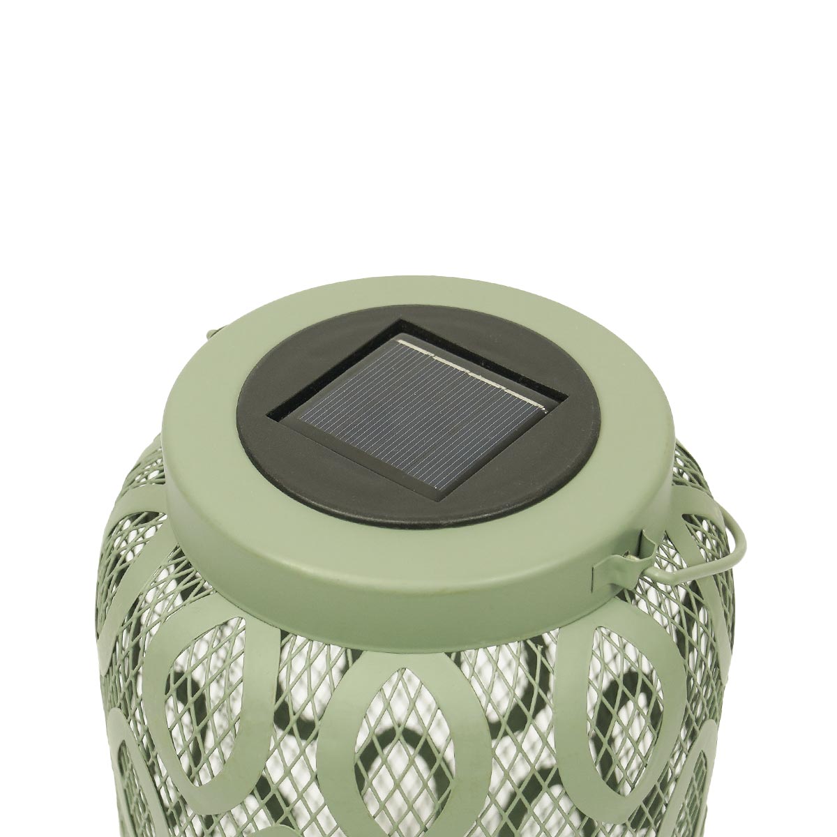 26cm Solar Metal Hanging Table Lantern, White, Warm White and Colour Changing LEDs