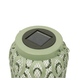 26cm Solar Metal Hanging Table Lantern, White, Warm White and Colour Changing LEDs