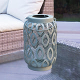 Indoor and Outdoor Metal Garden Table Lantern, 26cm