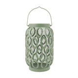 26cm Solar Metal Hanging Table Lantern, White, Warm White and Colour Changing LEDs