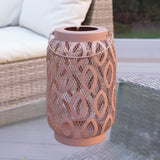 Indoor and Outdoor Metal Garden Table Lantern, 26cm