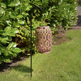 26cm Solar Metal Hanging Table Lantern, White, Warm White and Colour Changing LEDs