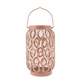 26cm Solar Metal Hanging Table Lantern, White, Warm White and Colour Changing LEDs