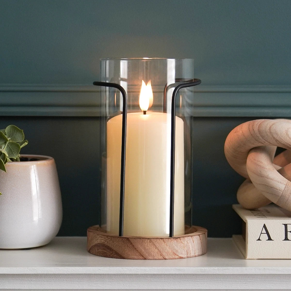 hurricane-glass-candle-holder-with-wooden-base