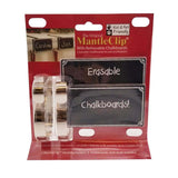 Personalised Mantle Clips with Chalkboard, 2 Pack