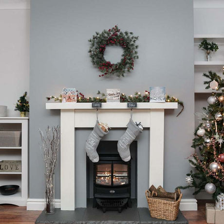 Personalised Mantle Clips with Chalkboard, 2 Pack