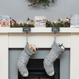 Personalised Mantle Clips with Chalkboard, 2 Pack