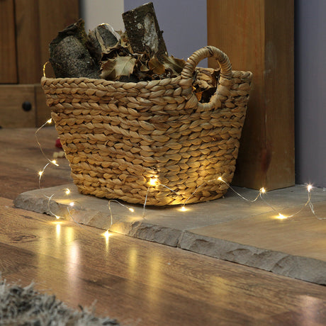 50 LED Battery Micro Outdoor Wire Lights 5m