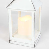 Outdoor Battery Flickering Candle Lantern, 24cm