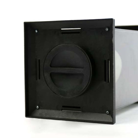 Outdoor Battery Smoked Glass Effect Flickering Candle Lantern, 31cm