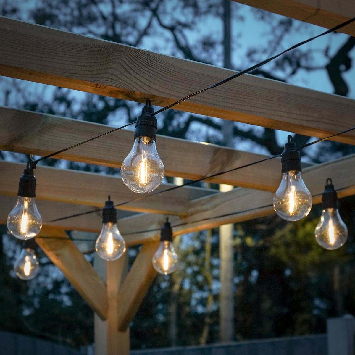 Battery Filament Effect Warm White LED Festoon Lights