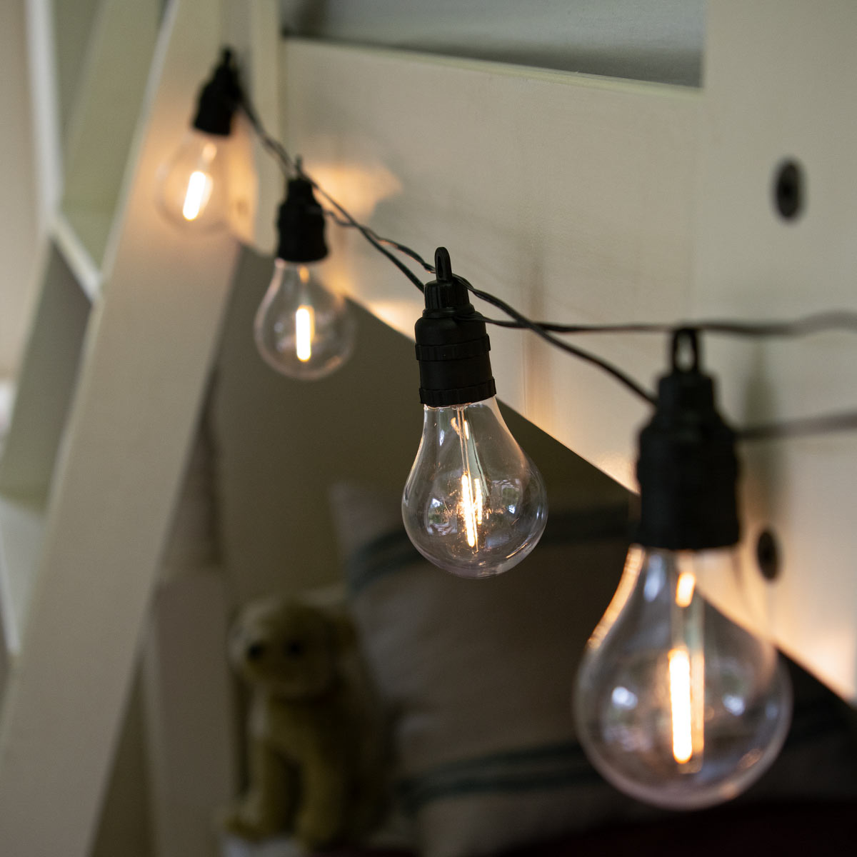 Battery Filament Effect Warm White LED Festoon Lights