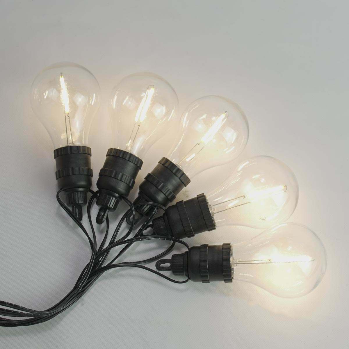 Battery Filament Effect Warm White LED Festoon Lights