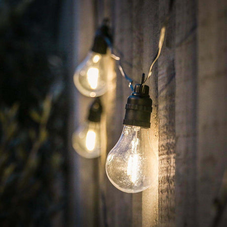 Battery Filament Effect Warm White LED Festoon Lights