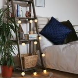 Outdoor Battery Frosted Bulb Festoon Lights