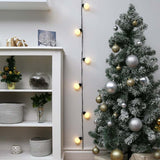 Outdoor Battery Frosted Bulb Festoon Lights