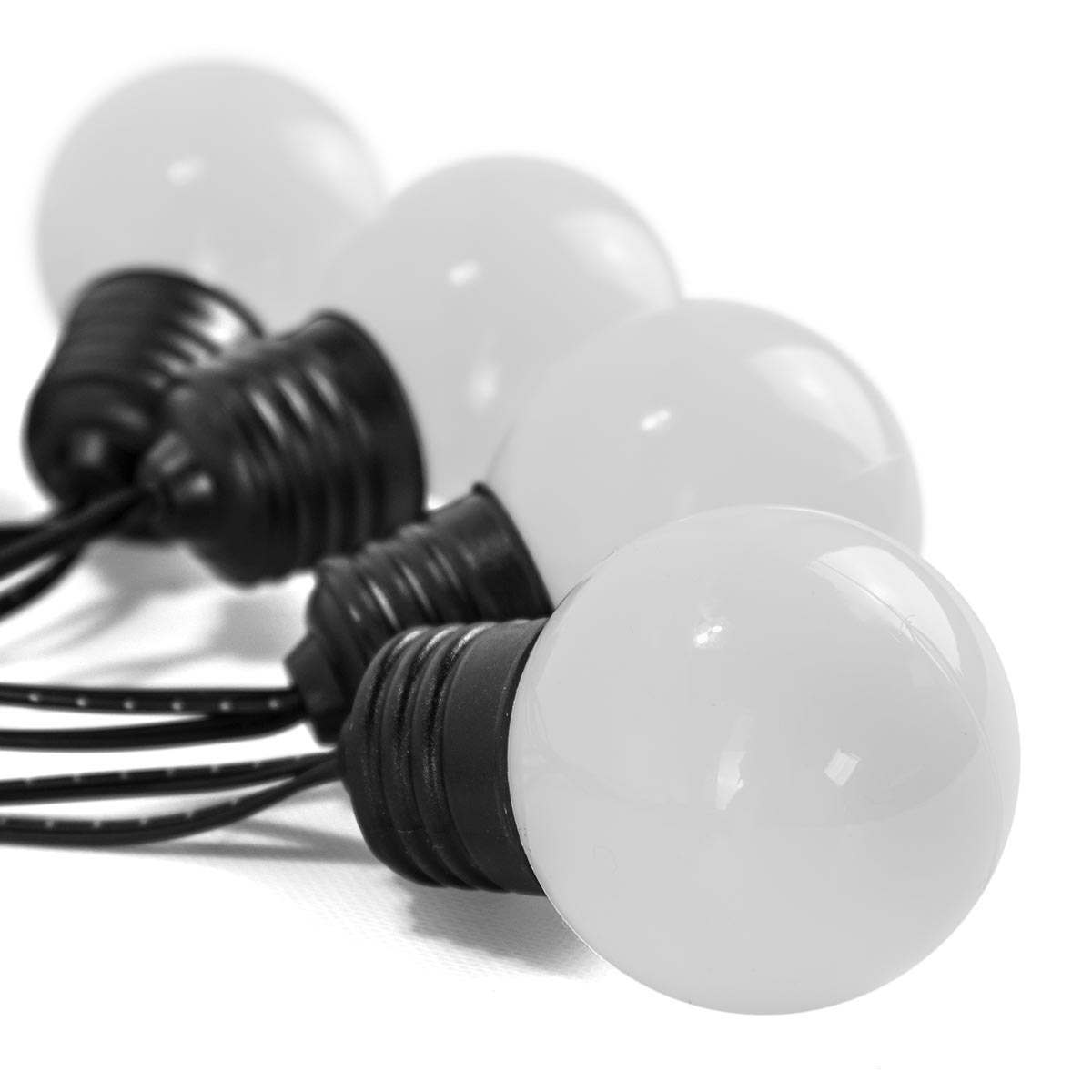 Outdoor Battery Frosted Bulb Festoon Lights
