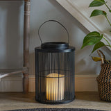 Indoor & Outdoor Battery Alta Candle Lantern, Black