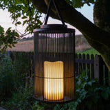 Indoor & Outdoor Battery Alta Candle Lantern, Black