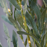 3 Battery Olive Leaf Branch Lights 60 Warm White LEDs