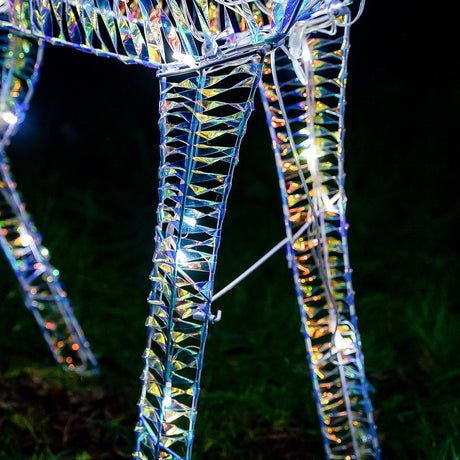 Iridescent Stag & Doe Outdoor Light up Reindeer