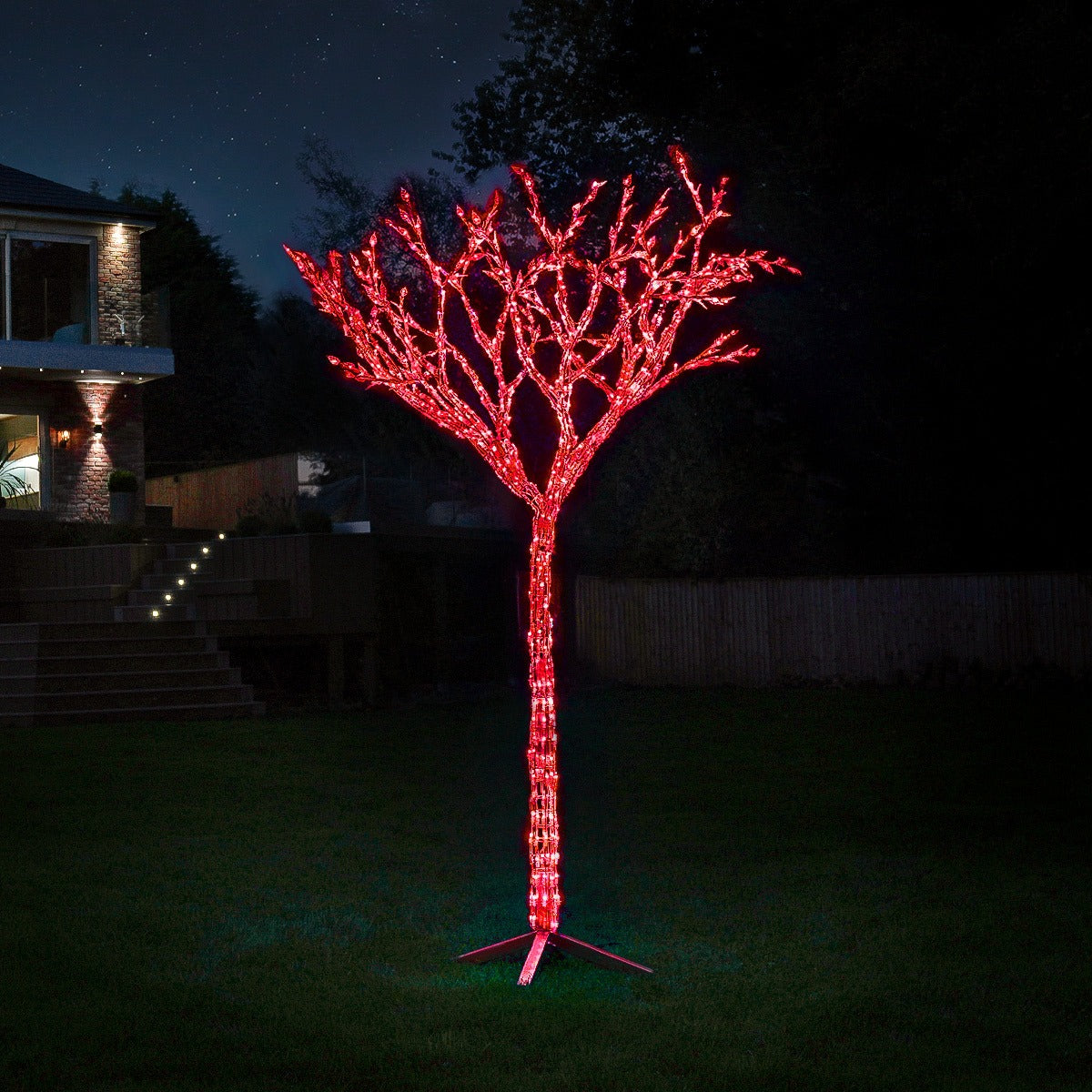 2.7m Outdoor LED Tree with Remote Control - Adjustable Colours