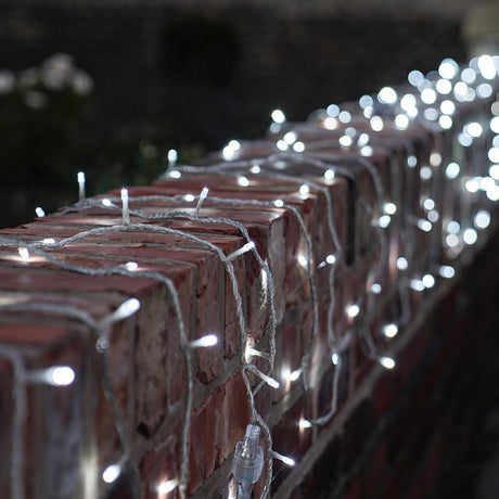 ConnectGo® Outdoor Fairy Lights, Connectable, Clear Cable