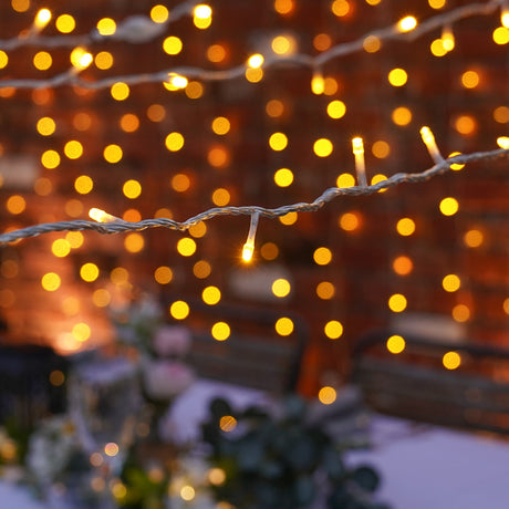 ConnectGo® Outdoor Fairy Lights, Connectable, Clear Cable
