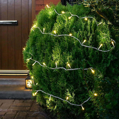 ConnectGo® Outdoor Fairy Lights, Connectable, Clear Cable