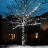 ConnectGo® Outdoor LED Fairy Lights, Connectable, Dark Green Cable