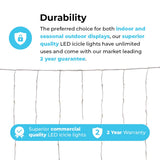 ConnectGo® Icicle Light, Connectable, Clear Cable