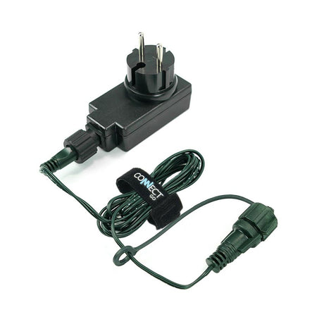 ConnectGo® Small Transformer, EU Plug, Green Cable