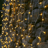 ConnectGo® 2m x 3m Connectable Curtain Lights, Clear Cable
