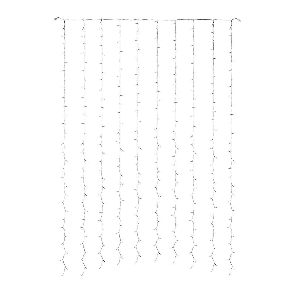 ConnectGo® 2m x 3m Connectable Curtain Lights, Clear Cable