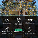ConnectGo® Outdoor Micro Lights Connectable Warm White