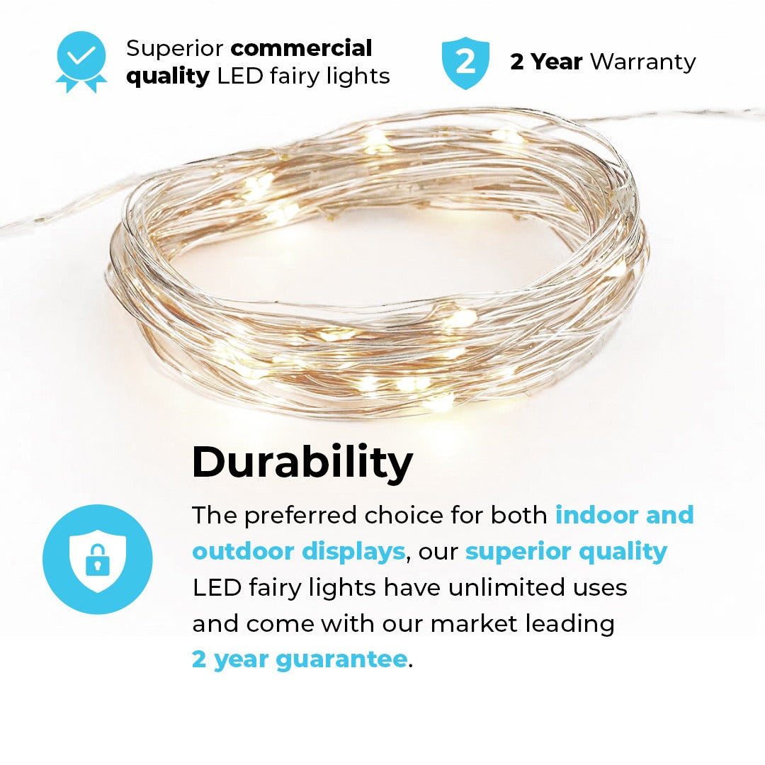 ConnectGo® Outdoor Micro Lights Connectable Warm White