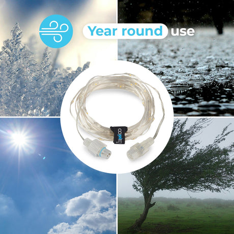 ConnectGo® Outdoor Micro Lights Connectable Warm White