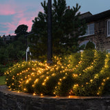 ConnectGo® 3m x 3m Connectable Net Lights, Dark Green Cable