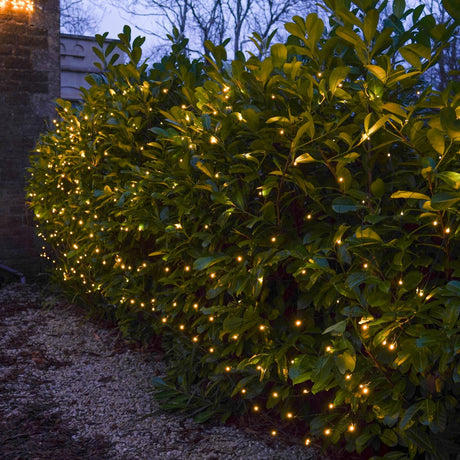 ConnectGo® 2m x 2m Connectable Net Lights, Dark Green Cable