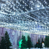 ConnectGo® 3m x 3m Connectable Net Lights, Dark Green Cable