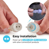ConnectGo® Outdoor LED Cluster Lights, Connectable, Clear Cable
