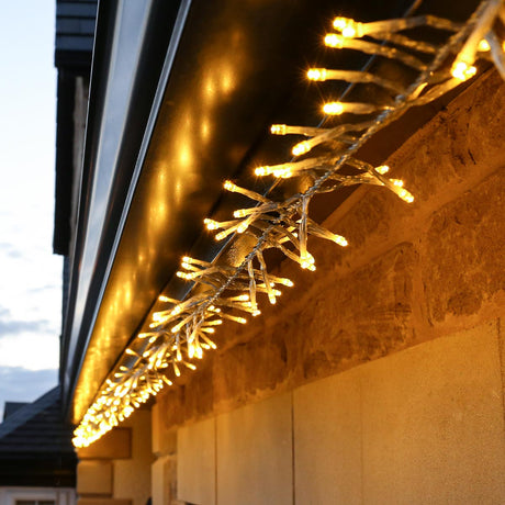 ConnectGo® Outdoor LED Cluster Lights, Connectable, Clear Cable