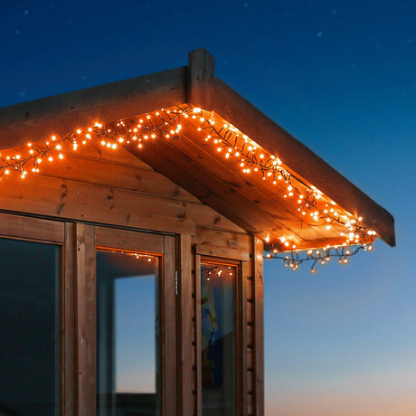ConnectGo® Outdoor LED Cluster Lights, Connectable, Green Cable