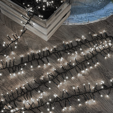 ConnectGo® Outdoor LED Cluster Lights, Connectable, Green Cable