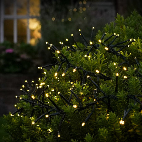 ConnectGo® Outdoor LED Cluster Lights, Connectable, Green Cable