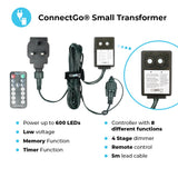 ConnectGo® Outdoor LED Berry Lights, Connectable, Dark Green Cable