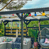 ConnectGo® Festoon Lights, Connectable, Frosted LED Bulbs